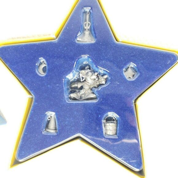 Hallmark Disney 2001 Walts 100th Sorcerer Apprentice 6 Pewter Fantasia Ornaments - Picture 2 of 5